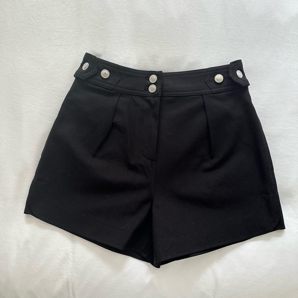 NWT black MIKA SNAP SHORTS size 0 by 10 Crosby Derek Lam